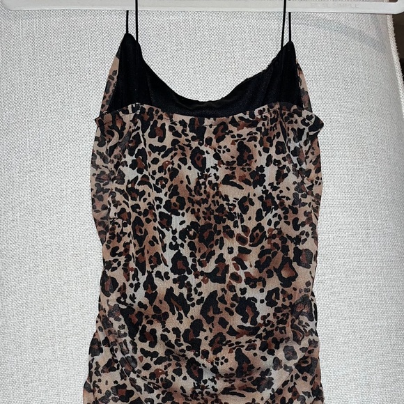 FASHIONNOVA Size XS Cheetah Print Minidress - Picture 3 of 3